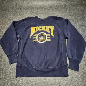 The Disney Store Mickey Mouse University College Latin Heavy Sweatshirt XL